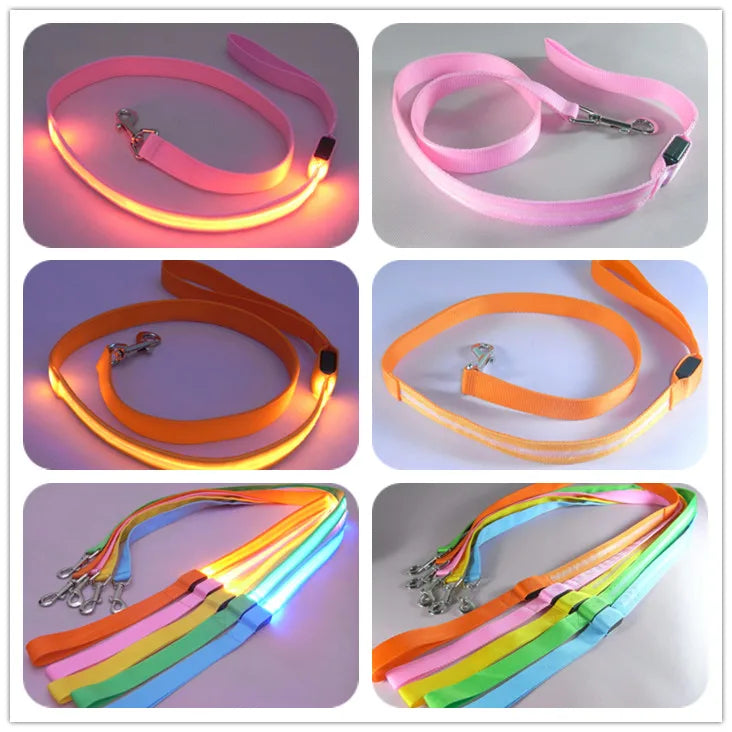 LED Luminous Light Up Dog Leash