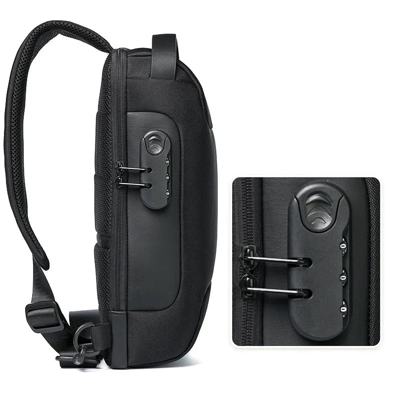 Anti-Theft Crossbody Travel Bag - Pickpocket-Proof Sling with USB Charging