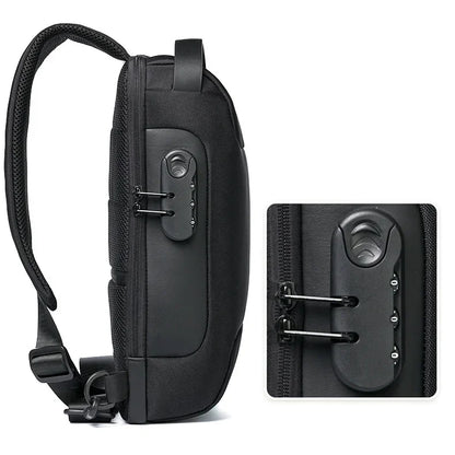 Anti-Theft Crossbody Travel Bag - Pickpocket-Proof Sling with USB Charging
