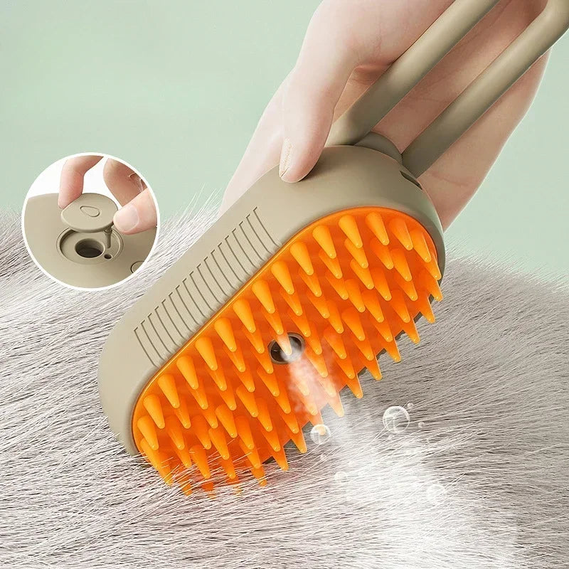 3-in-1 Steam Pet Brush - Steam Grooming