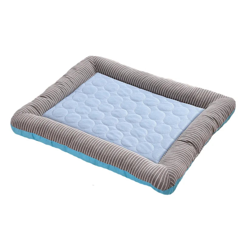 Plush Ice Silk Pet Cooling Anti-Anxiety Mat