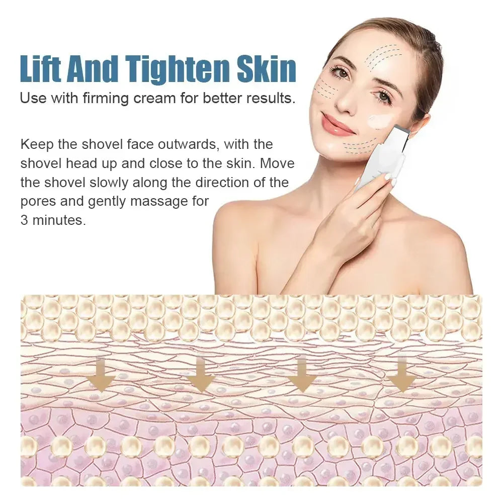 Ultrasonic Skin Deep Pore Vibrating Blackhead Scrubber