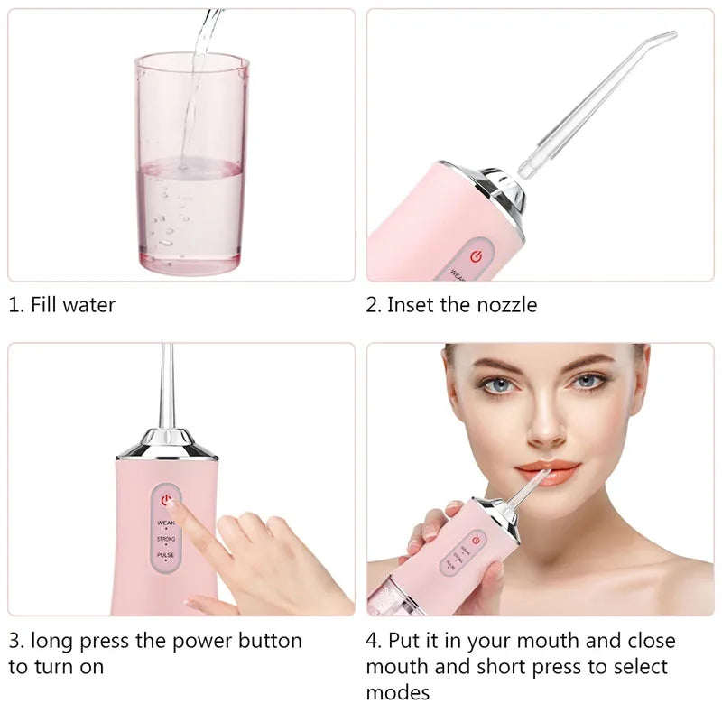 Rechargeable Cordless Teeth & Gum Water Flosser