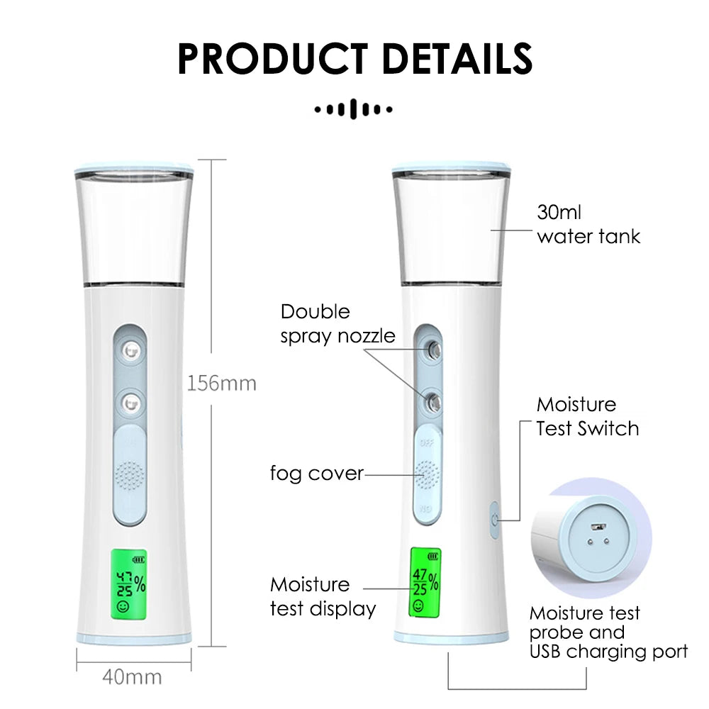 Double Ultrasonic Nano Facial Sprayer & Mister