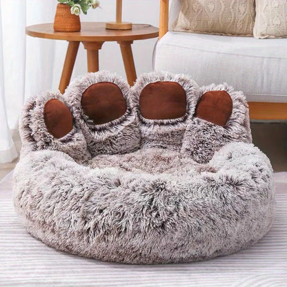 Luxury Claw Anti-Anxiety Plush Pet Bed