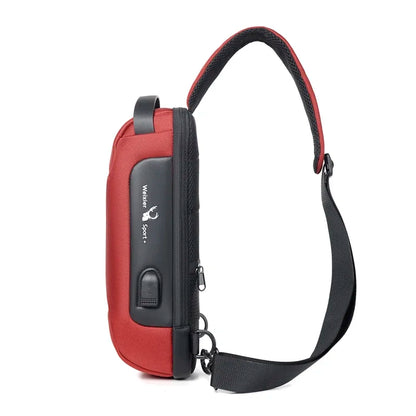 Anti-Theft Crossbody Travel Bag - Pickpocket-Proof Sling with USB Charging