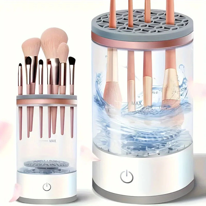 3-in-1 Electric Makeup Brush Cleaner - USB Rechargeable