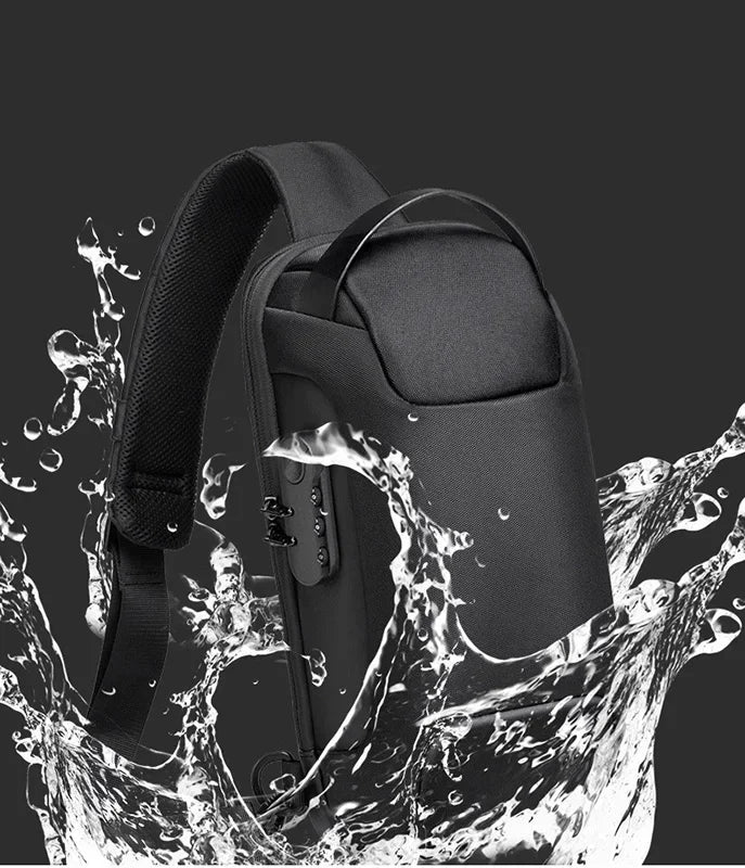 Anti-Theft Crossbody Travel Bag - Pickpocket-Proof Sling with USB Charging