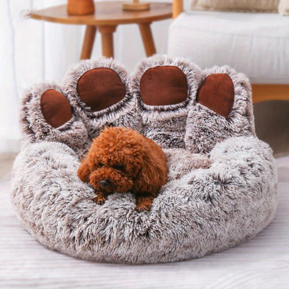 Luxury Claw Anti-Anxiety Plush Pet Bed