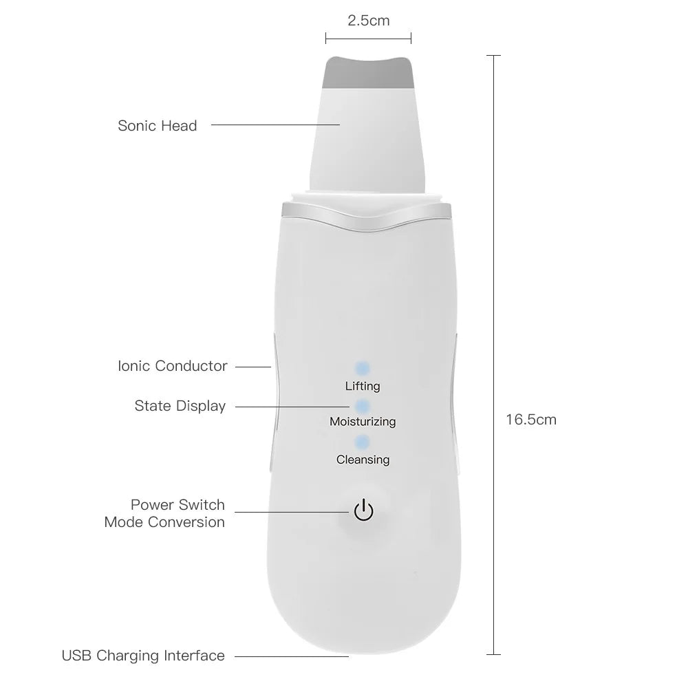 Ultrasonic Skin Deep Pore Vibrating Blackhead Scrubber