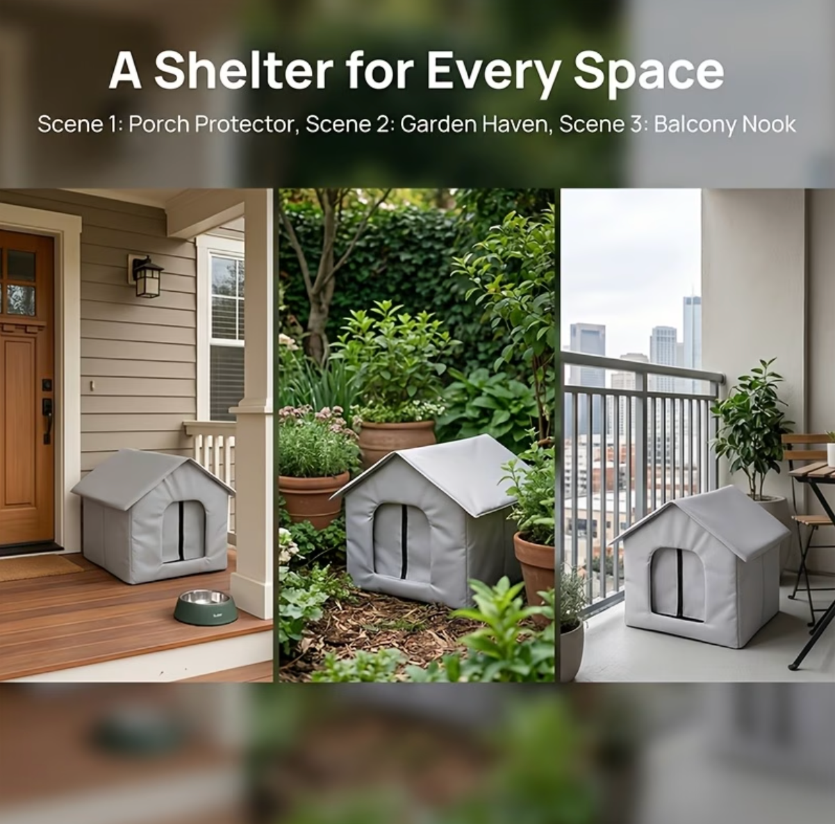 Insulated Cat House - Waterproof - Outdoor or Indoors