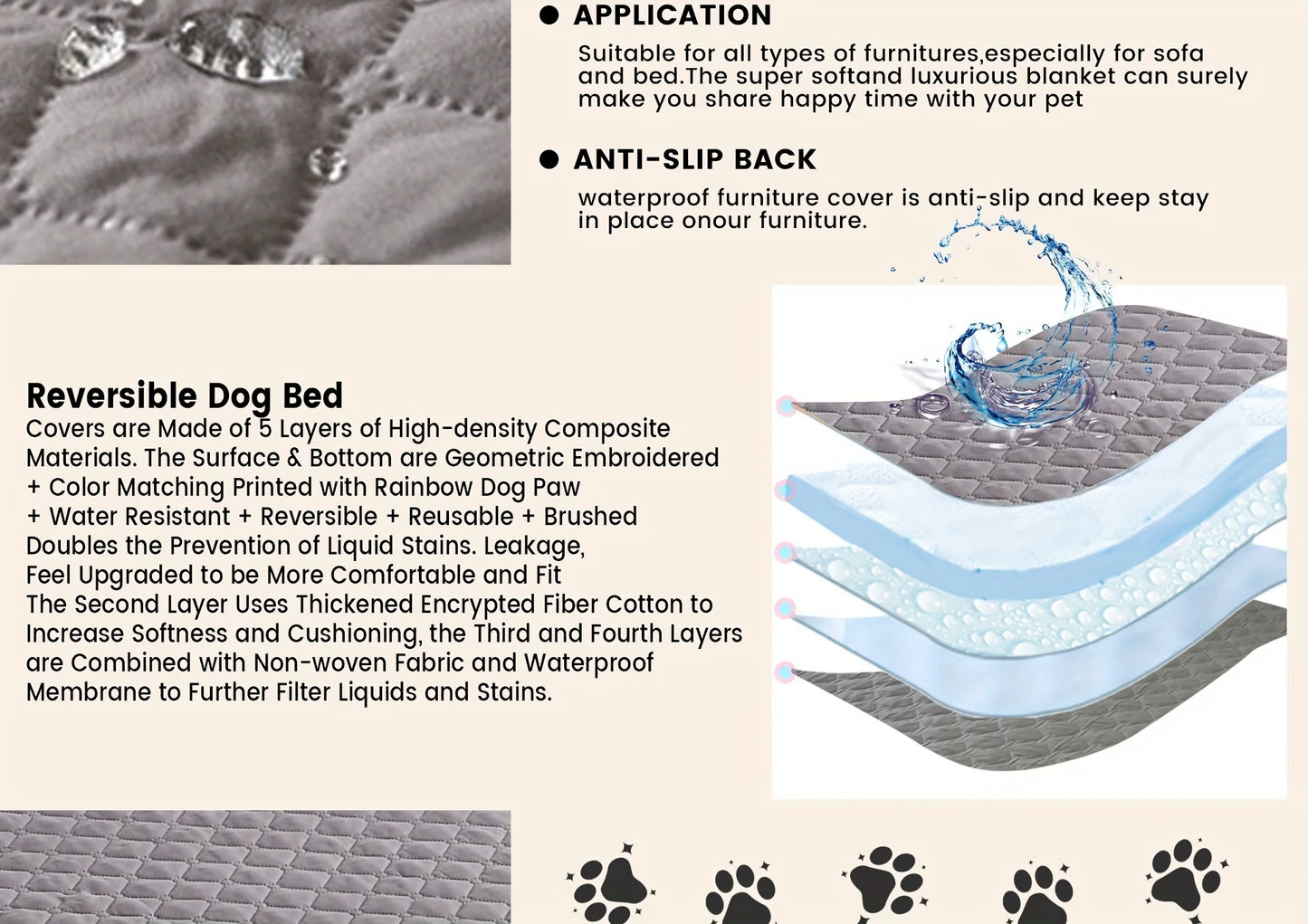 Waterproof Washable Pet Blanket