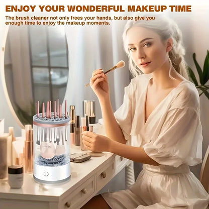 3-in-1 Electric Makeup Brush Cleaner - USB Rechargeable