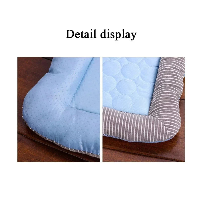 Plush Ice Silk Pet Cooling Anti-Anxiety Mat