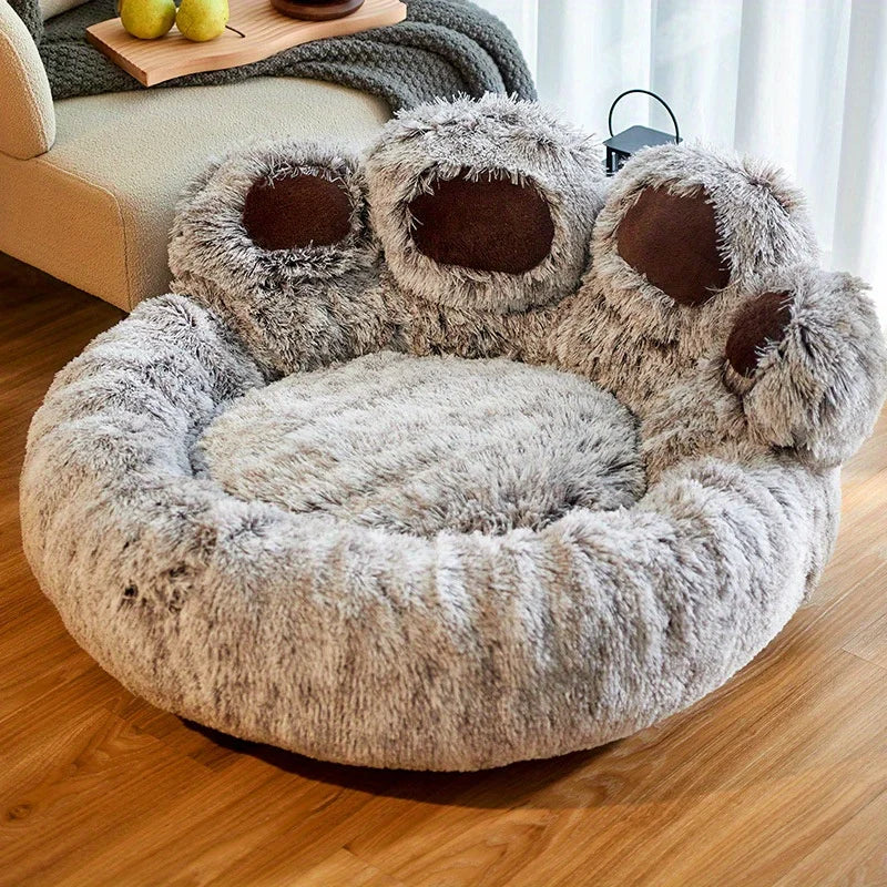 Luxury Claw Anti-Anxiety Plush Pet Bed