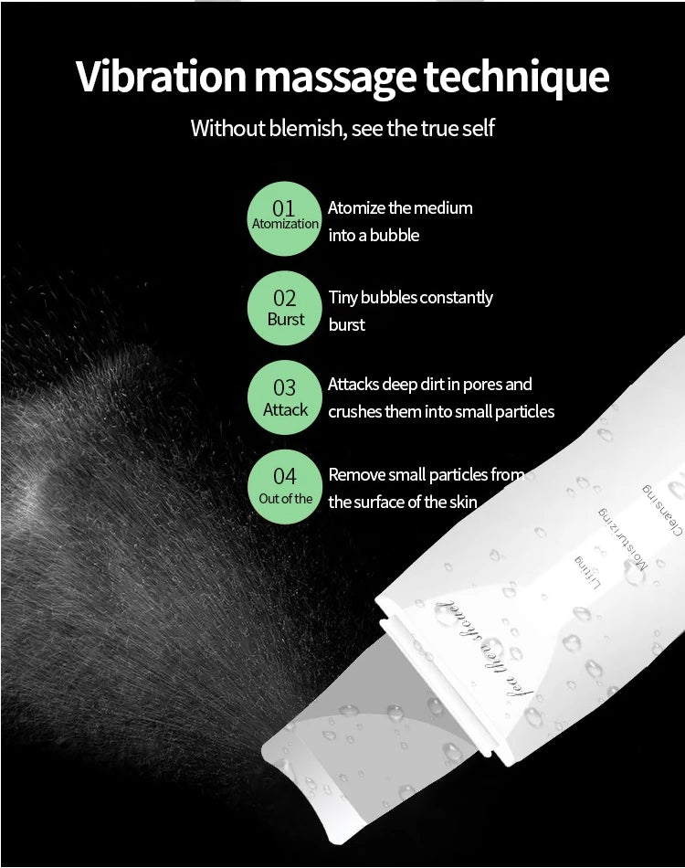 Ultrasonic Skin Deep Pore Vibrating Blackhead Scrubber