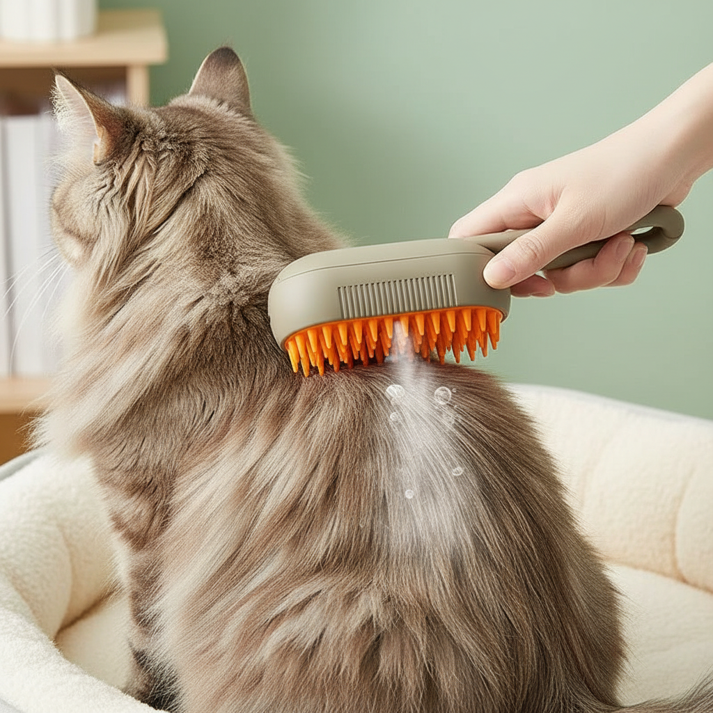 3-in-1 Steam Pet Brush - Steam Grooming