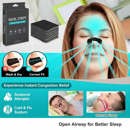 Anti-Snoring Nasal Strips - 30, 90 or 150 Pack