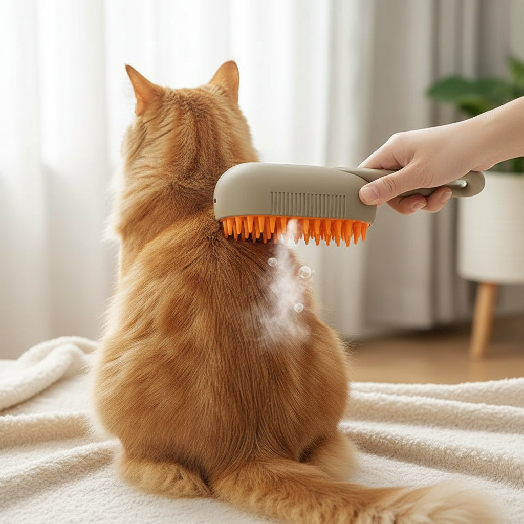 3-in-1 Steam Pet Brush - Steam Grooming