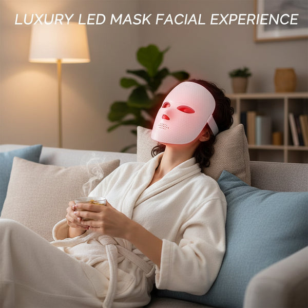 7-Color LED Facial Mask – Rechargeable Photon Light Therapy