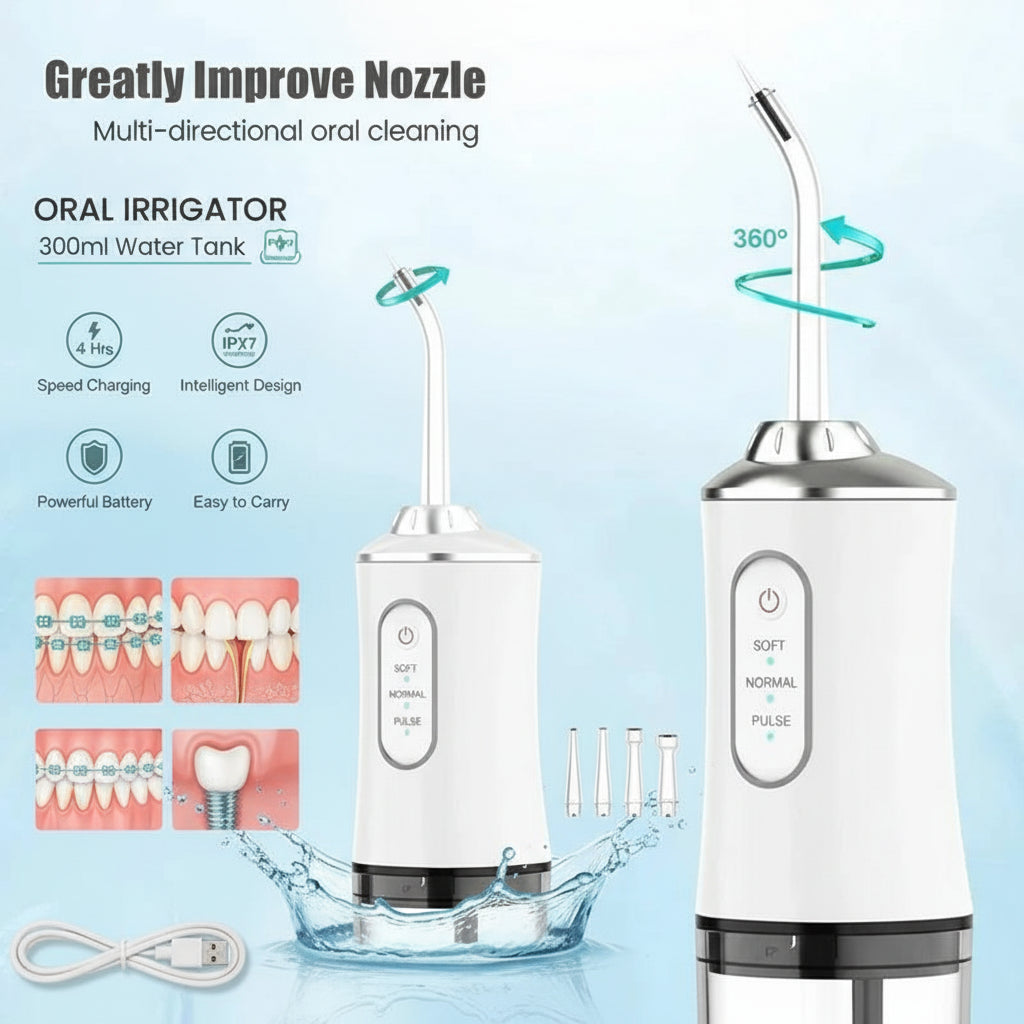 Rechargeable Cordless Teeth & Gum Water Flosser