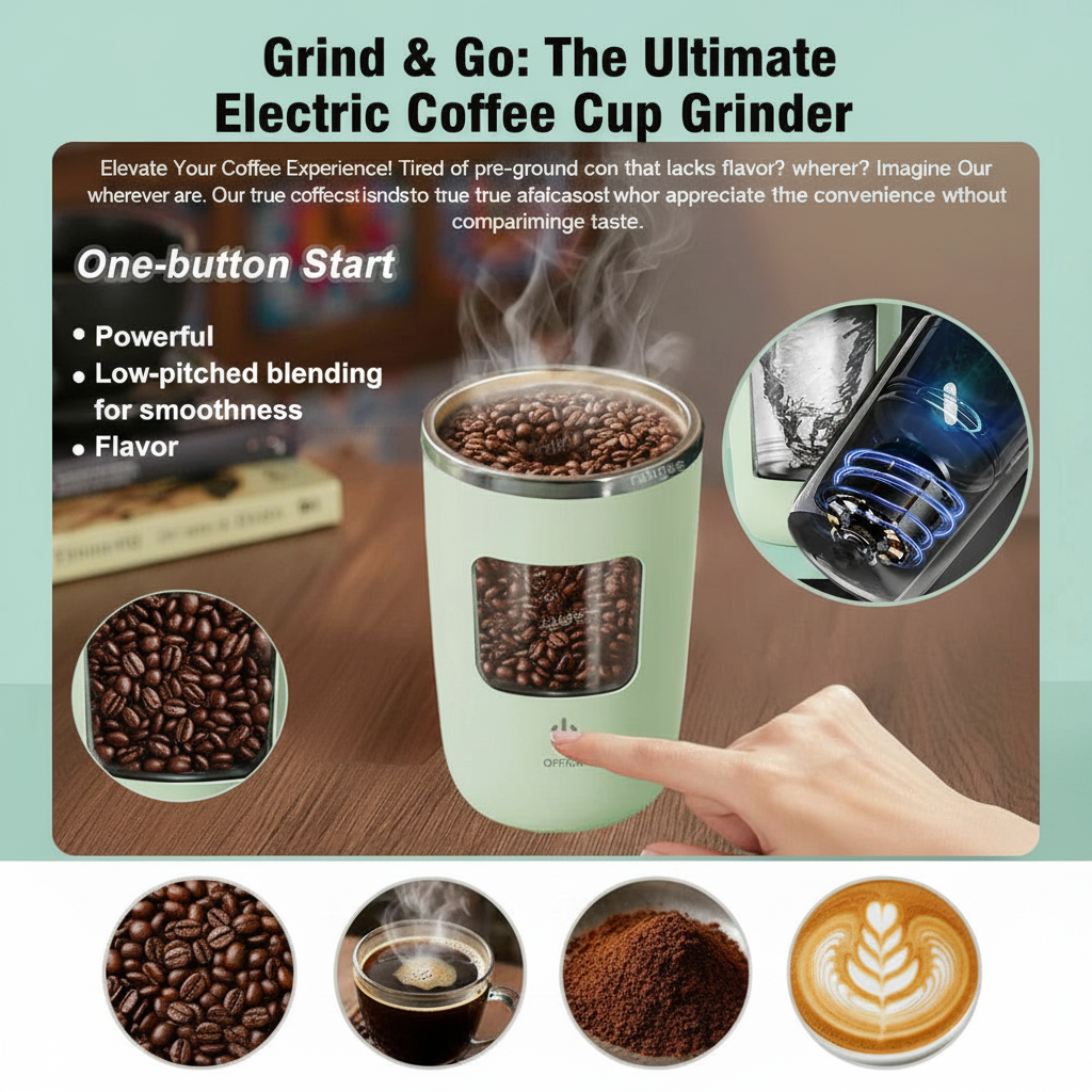 Rechargeable Electric Coffee Grinder