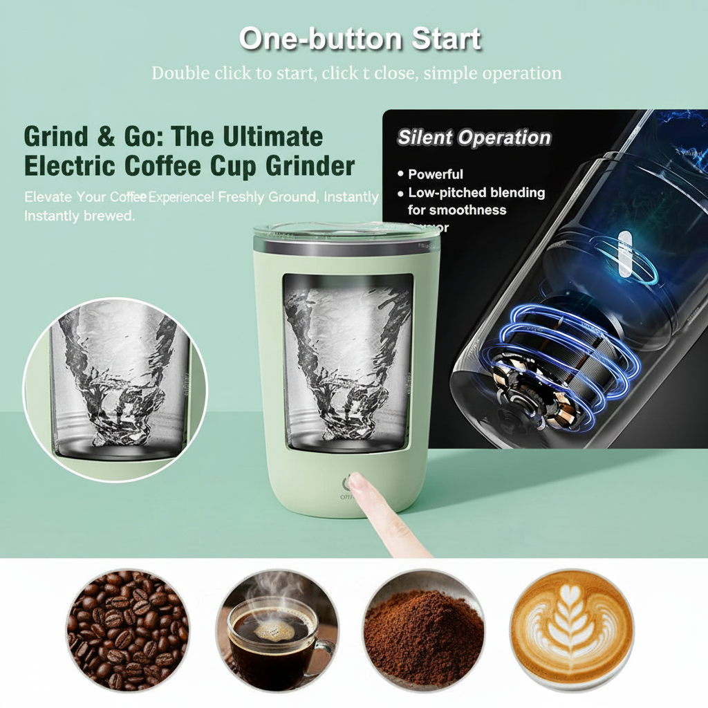 Rechargeable Electric Coffee Grinder