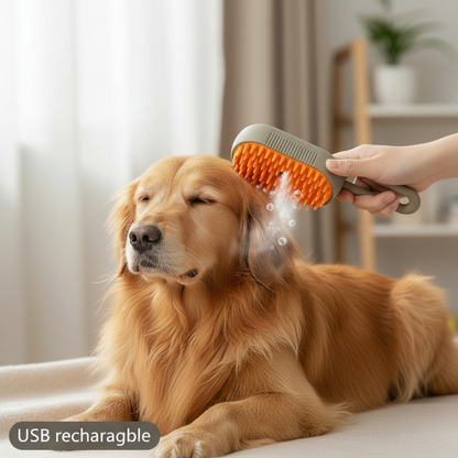 3-in-1 Steam Pet Brush - Steam Grooming