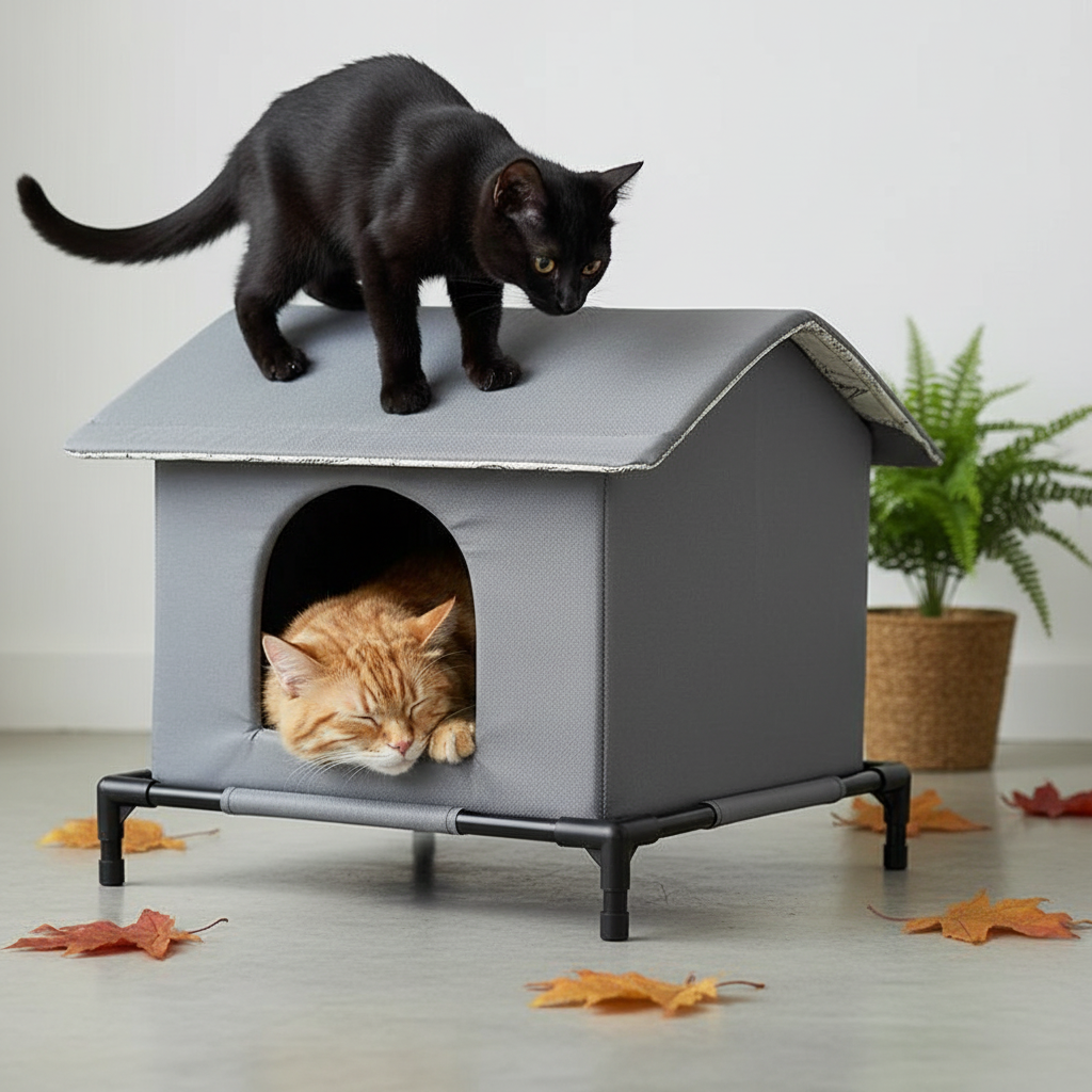 Insulated Cat House - Waterproof - Outdoor or Indoors