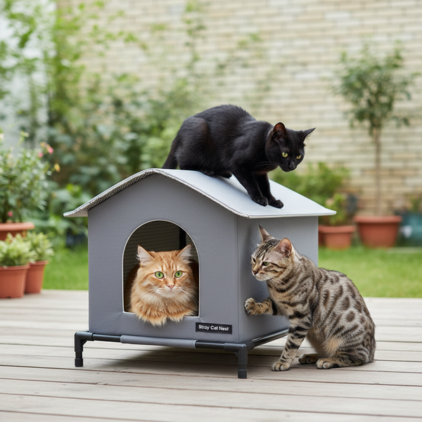 Insulated Cat House - Waterproof - Outdoor or Indoors