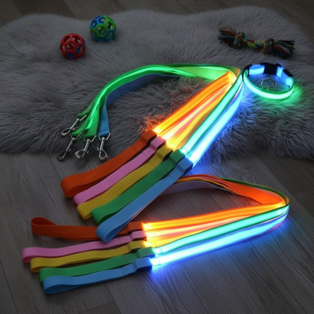 LED Luminous Light Up Dog Leash